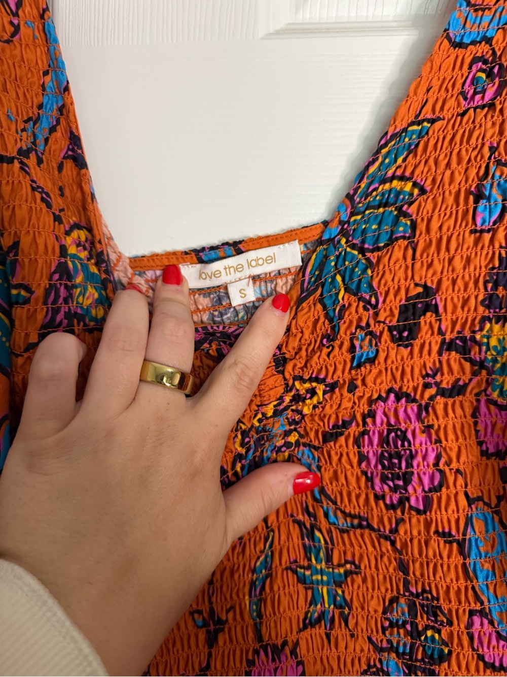Love the Label Orange Dress - Small - Picture 2 of 7